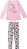 Conjunto Manga Longa Infantil Menina Gatinho Rosa Neon e Cinza - Malwee - Imagem 1