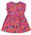 Vestido Infantil Mulher Maravilha - Rosa e Amarelo - Brandili - Imagem 2