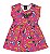 Vestido Infantil Mulher Maravilha - Rosa e Amarelo - Brandili - Imagem 1