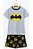 Pijama Bebê Batman - Cinza e Preto - Imagem 1