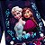 Vestido Bebê Anna e Elsa Frozen - Babados e Tule - Azul Marinho - Imagem 4