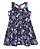 Vestido Infantil Floral Minnie - Azul Marinho - Cativa Disney - Imagem 1