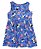 Vestido Infantil Floral Minnie - Azul Royal -  Disney Cativa - Imagem 2