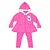Conjunto Moletom Flanelado Bebê Menina Ursinho Rosa - Imagem 1