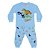 Pijama Manga Longa Bebê Menino Dinossauro Azul - Imagem 1