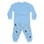 Pijama Manga Longa Bebê Menino Dinossauro Azul - Imagem 2