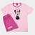 Pijama Manga Curta Infantil Menina Minnie Rosa - Lupo - Imagem 2