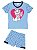 Pijama Infantil Gatinha Marie Azul - Lupo Disney - Imagem 1