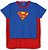 Pijama Infantil Superman com Capa Removível Azul e Vermelho - Lupo - Imagem 3