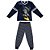 Pijama Manga Longa Infantil Menino Batman Azul Marinho - Lupo - Imagem 1
