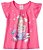 Blusa Manga Curta Bebê Menina Coelhinho Rosa - Brandili - Imagem 1