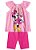 Conjunto Manga Curta Bebê Menina Minnie Rosa - Brandili - Imagem 1