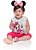 Conjunto Manga Curta Bebê Menina Minnie Cinza e Rosa - Brandili - Imagem 2