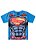 Camiseta Manga Curta Infantil Menino Superman Músculos Azul - Brandili - Imagem 1
