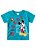 Camiseta Manga Curta Bebê Menino Mickey Azul Turquesa - Brandili - Imagem 1