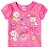 Blusa Manga Curta Bebê Menina Gatinhos Rosa - Brandili - Imagem 1