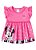 Vestido Bebê Minnie Corações - Disney - Rosa - Brandili - Imagem 1