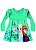 Vestido Elsa, Anna e Olaf - Disney Frozen - Verde - Brandili - Imagem 1