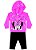 Conjunto de Blusa de Moletom e Legging da Minnie - Rosa e Preto - Baby - Brandili - Imagem 1