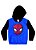 Conjunto de Jaqueta e Calça de Moletom - Homem Aranha - Azul e Preto - Brandili - Imagem 2