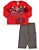 Conjunto Bebê Menino Moletom Bicicleta Vermelho e Cinza - Brandili - Imagem 1