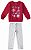 Conjunto Moletom Flanelado Bebê Menina Patrulha Canina Vermelho - Malwee - Imagem 1