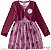 Vestido Manga Longa e Bolero Infantil Menina Frozen Lilás - Malwee - Imagem 1