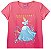 Blusa Manga Curta Infantil Menina Princesa Cinderela Coral - Malwee - Imagem 1