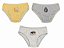 Kit 3 Calcinhas Infantil Menina Bichinhos Colorido - Imagem 2