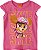 Blusa Manga Curta Infantil Menina Patrulha Canina Skye Rosa - Malwee - Imagem 1