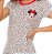 Camisola Manga Curta Adulto Feminino Minnie Off White Corações - Coleção Mãe e Filha - Imagem 3