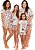 Pijama Manga Curta Infantil Menina Minnie Off-White - Coleção Mãe e Filha - Imagem 3