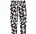 Legging Flanelada Infantil Menina Ursinho Panda Branco e Preto - Malwee ZigZigZaa - Imagem 1