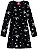 Vestido Manga Longa Infantil Menina Barbie Preto Glitter - Malwee - Imagem 1