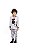 Pijama Infantil Menino Manga Longa Mickey Cinza Estampado - Imagem 1