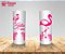 Copo Long Drink Flamingo Floral - Imagem 1