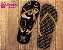 Chinelo Formatura Psicologia Preto e Dourado - Imagem 1