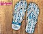 Chinelo Formatura Medicina Veterinária azul com branco - Imagem 2