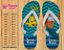Chinelo Personalizado Aniversário Pequena Sereia - Imagem 1