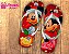 Chinelo De Natal Personalizado Mickey e Minnie - Imagem 2
