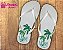 Chinelo De Casamento Personalizado Tropical - Imagem 1