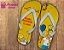 Chinelo Personalizado Dos Simpsons - Imagem 1