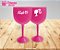 Taça De Gin Personalizada Aniversário da Barbie - Imagem 1