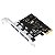 Placa PCI Express Para 4 USBs 3.0 PCI-E X1 - Imagem 1