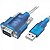 Cabo Conversor Porta Serial RS232 USB Azul BT A004 - Imagem 1