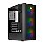 Gabinete Gamer Narok V2, Rainbow, Mid-Tower, Lateral de Vidro, Com 3 Fans, Preto - Imagem 1