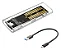 CASE PARA SSD M.2 NVME PCI-E Transparente USB-C - Imagem 1
