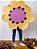 Tapete Playmat Botanyca Margarida Amarelo - Imagem 1