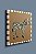Quadrinho Canvas 25x25 - Aqua Zebra - Imagem 1
