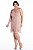Vestido de Festa Plus Size de Renda Lace com Cava Americana com Ravel 5375 - Imagem 1